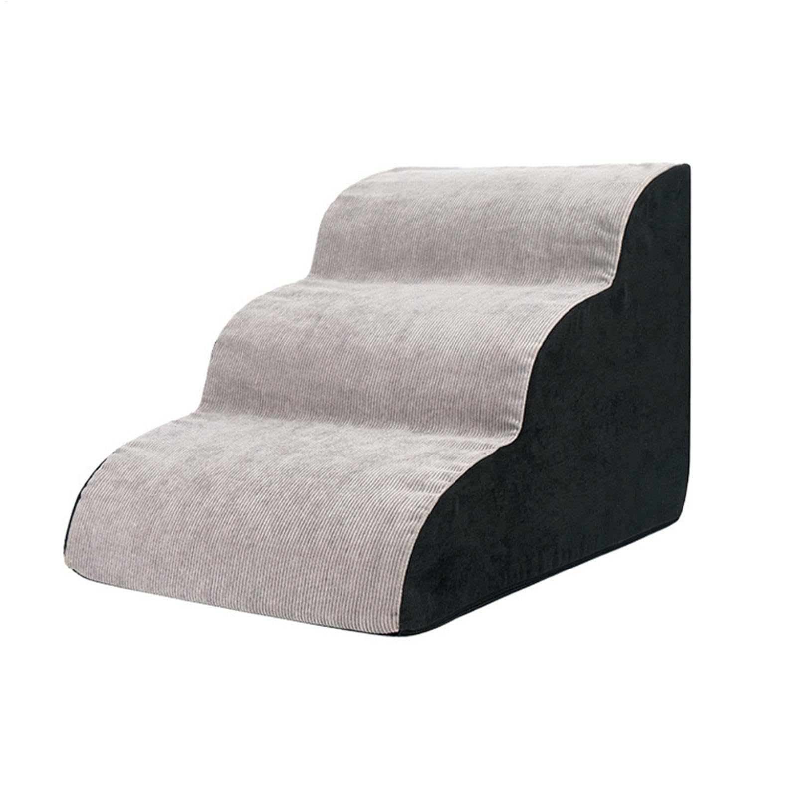 Escaleras para Perros de 3 peldaños | Escalera para Perros de 3 escalones, Escalera Ondulada para Mascotas, Escalera de Escalada para Perros pequeños, Escalera de Esponja para Perros pequeños,