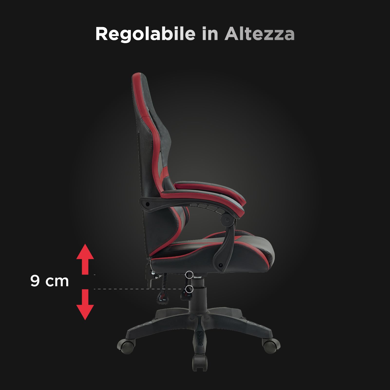 Nuwo Odin - Silla Gaming ergonómica, Silla de Ordenador para Ordenador de Videojuegos, Oficina, reposabrazos Acolchados curvos, Respaldo y Altura Ajustable, Soporte Lumbar y reposacabezas, 120 kg