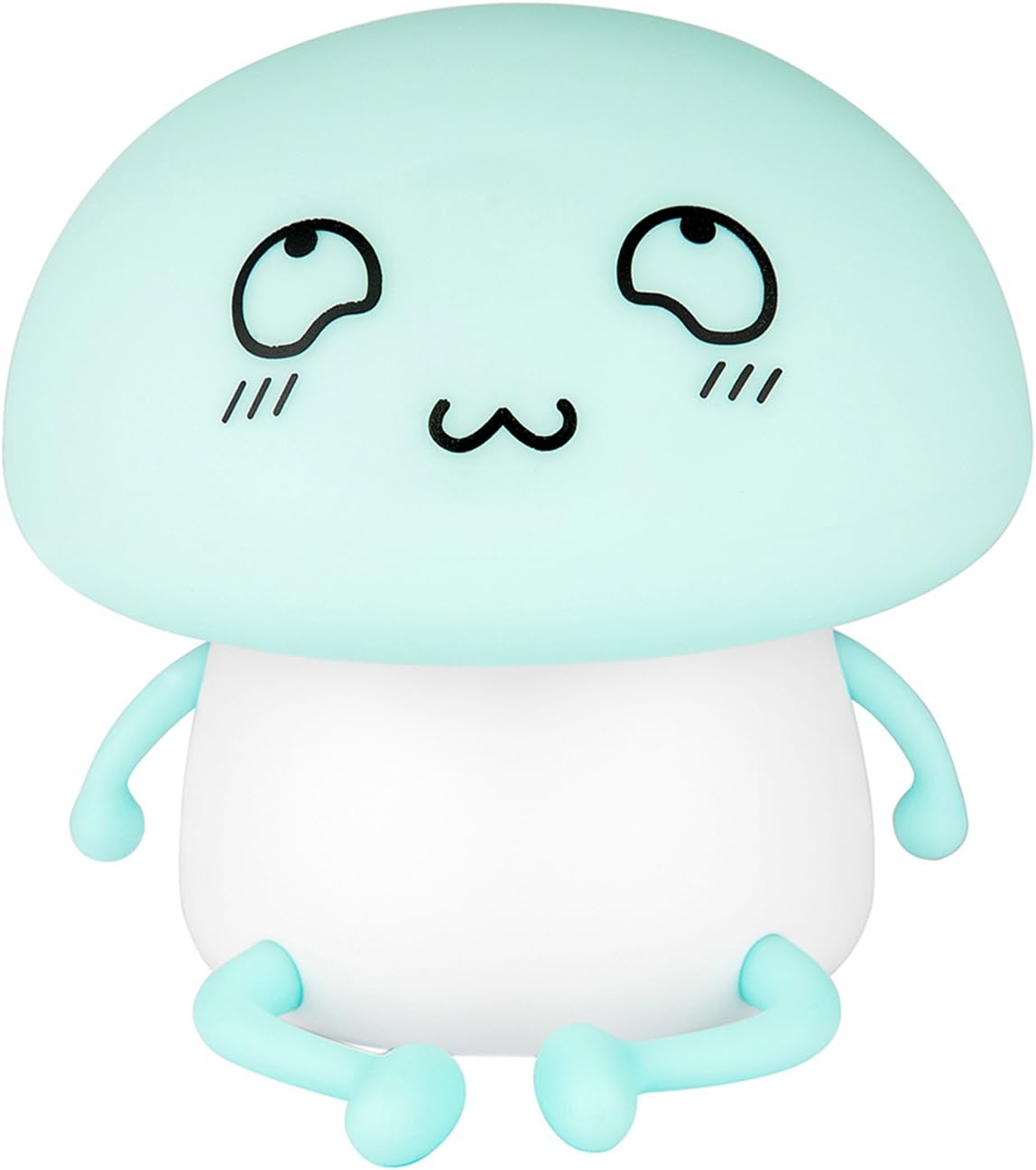 Night Light Baby Night Lights,Soft Q Smile Face LED Lamp with Safe USB Charging and Entertainment Tap Control Bedroom Toy Lights(Yellow Or Blue)