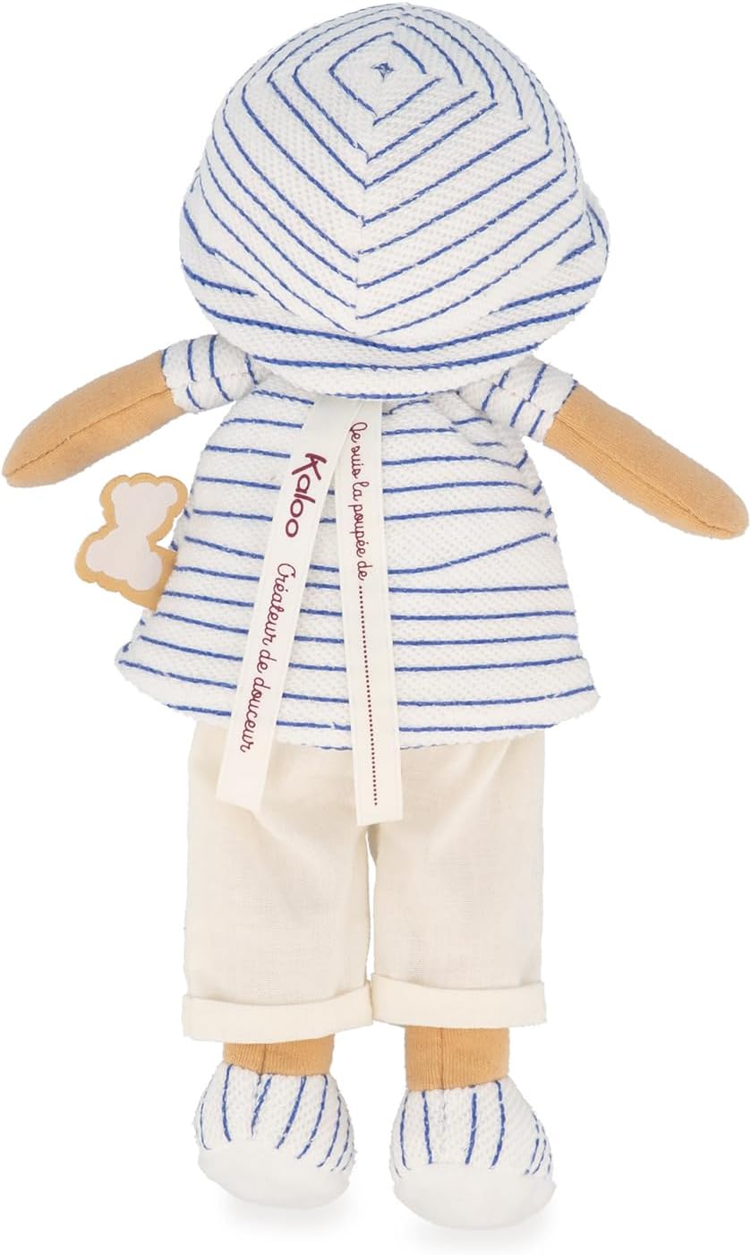 Kaloo - Tendresse Eli Soft Doll 9.8" Medium - Cuddling with Plush Figure Toys - Machine Washable - Easy Care for Busy Parents - Sensory-Rich Textures, Safety Certified, Embroidered Details