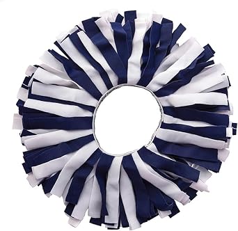 Pomchies Scrunchies Original Hair-Tie Premium Soft Hair Band for Girls Womans Hair Accessories, Single, Navy/White