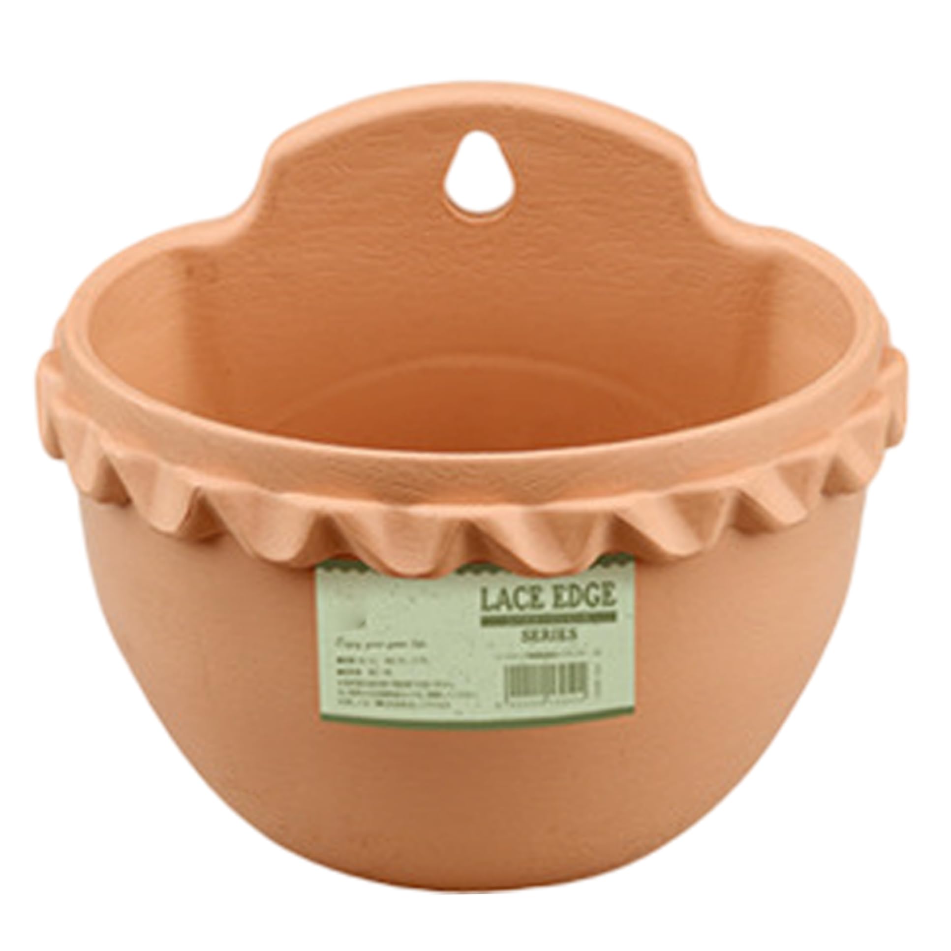 CAKEEYUM Hanging Wall Planter Plastic Railing Planter Box with Drainage for Indoor/Outdoor Wall Mounted Flower Pot with Water Management System Light Brown