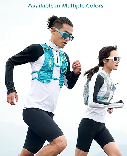 Miniatura 8 de TRIWONDER - Mochila de hidratación para senderismo, bolsa de agua, chaleco para correr, para uso al aire libre, ciclismo, festivales, raves,