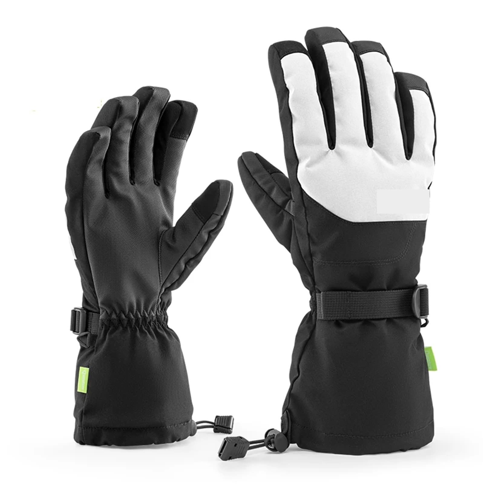 Guantes de esquí cálidos, táctiles, Antideslizantes, Dedo Completo, Resistentes al Viento, Forro Polar térmico, Manoplas for Snowboard sobre Hielo por Ciclismo, Running