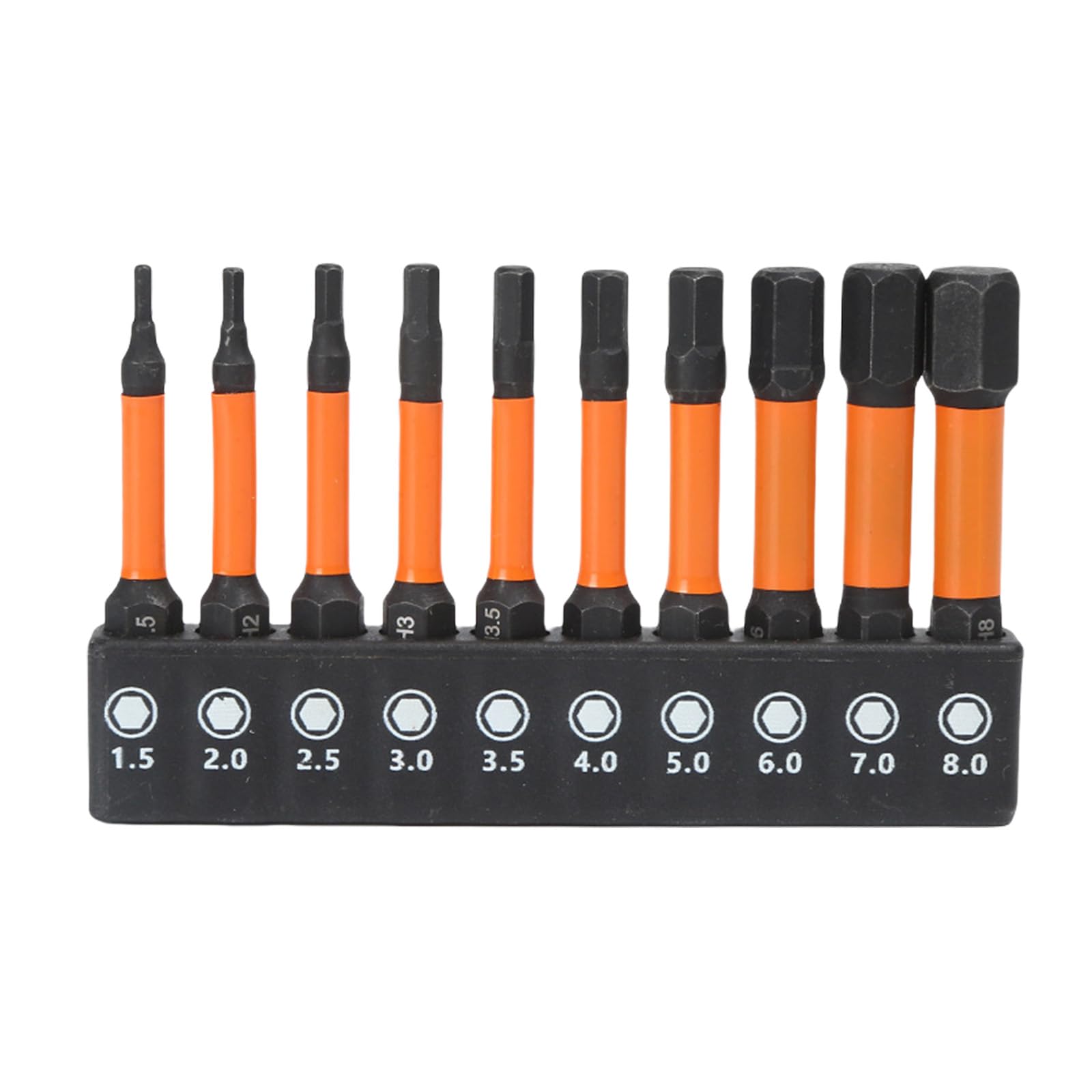 Tsophreniq D 10Pcs Impacts Hexagon Hea Allen Wrenches Rill Bit Set Steel Hexagon Screwdriver For Home Repair Accessories Home Repair Screwdriver