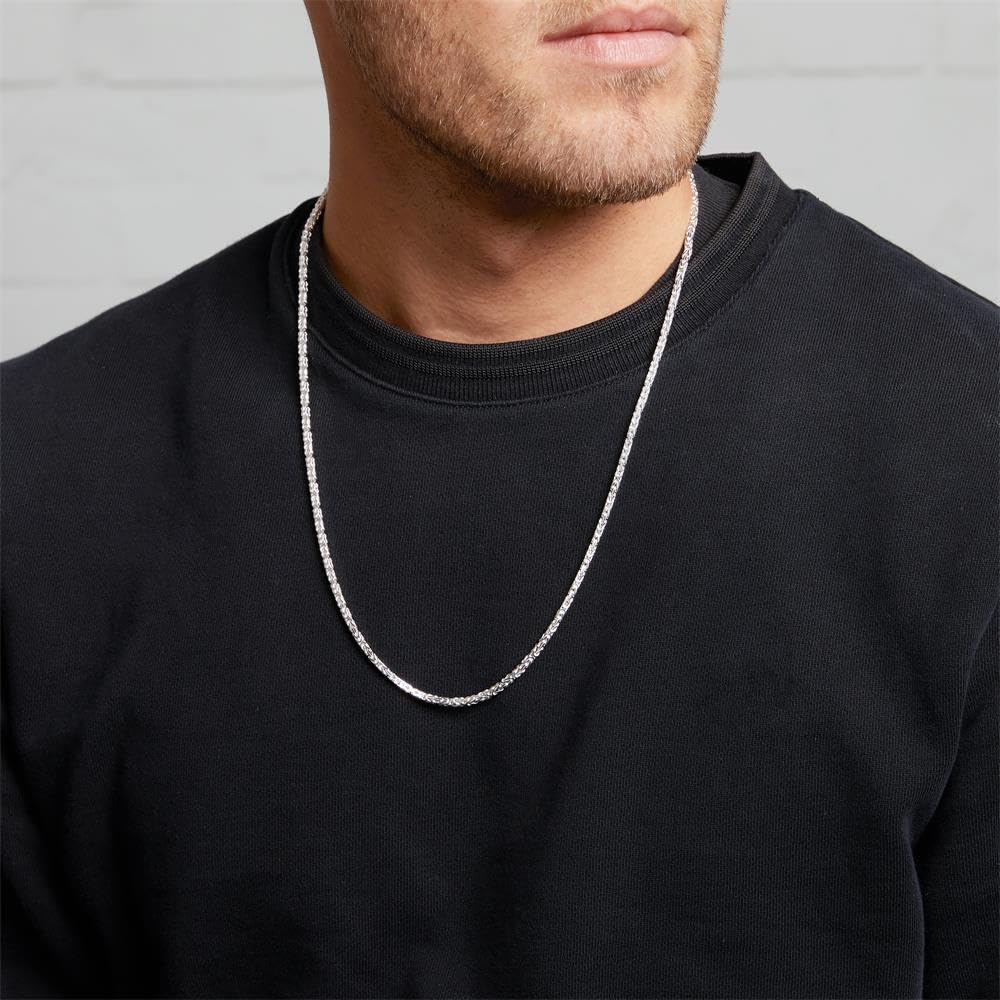 JEWLIX 925 Silber Königskette Herren Damen Halskette 2,5mm