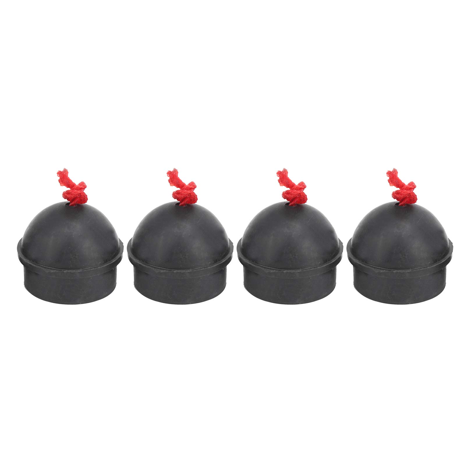 Tbest LK Holders, Porta Stecca da Biliardo per Tavolo, Stecca da Biliardo Hol, 4 Pezzi Porta Gessetto Tasca Porta Gessetti da Biliardo in Gomma con Cavo Accessorio Nero