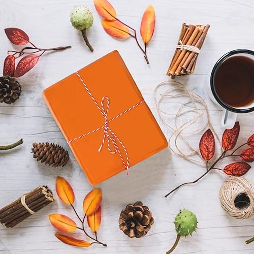 Miniatura 7 de 30 hojas de papel de seda naranja para embalaje, bolsas de regalo, papel de seda a granel para bodas, cumpleaños, proyectos de bricolaje, Navidad,