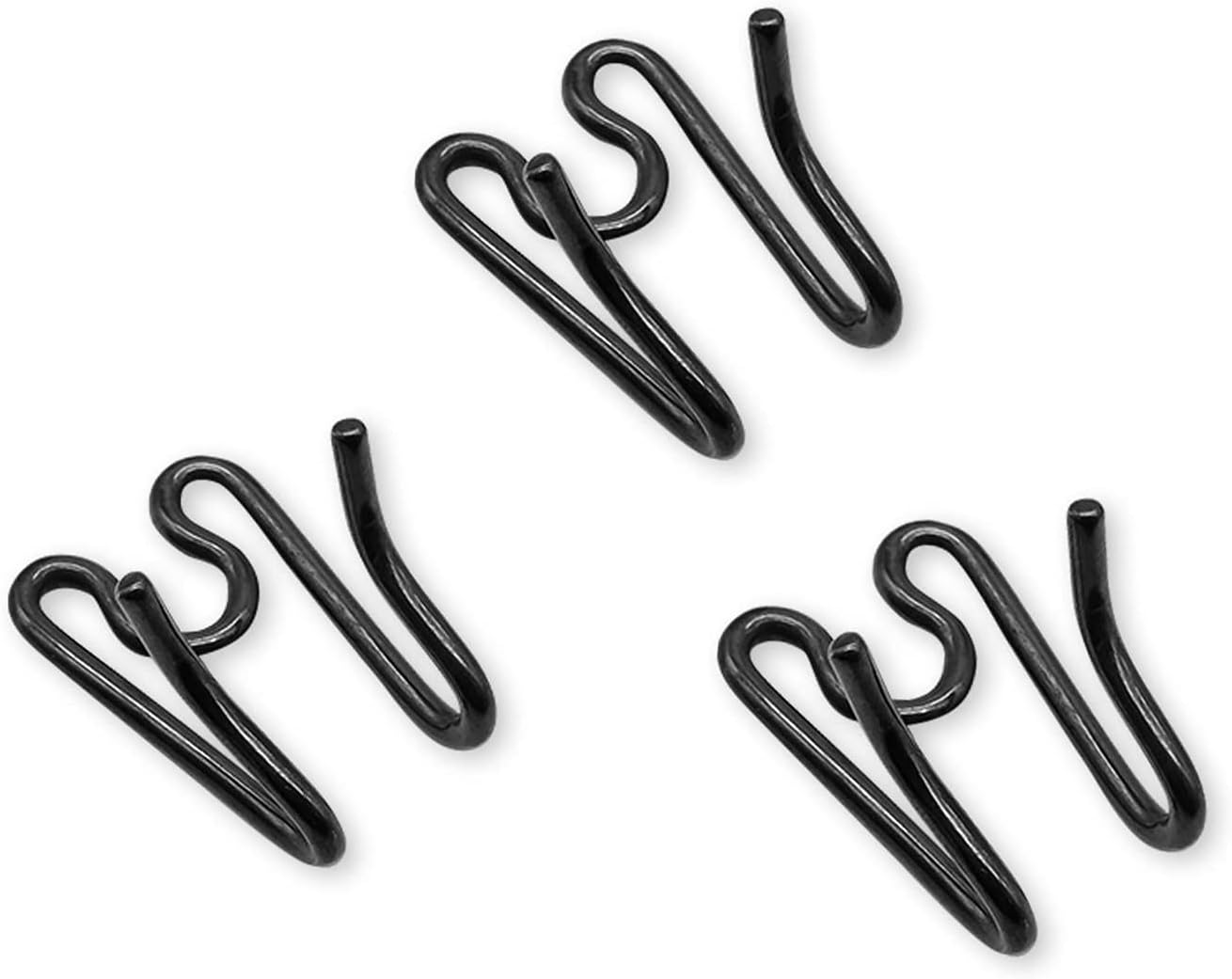 HS HERM. SPRENGER GERMANY Stainless Steel Additional Prong Links for Dog (Black,2.25mm)