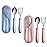 4 Pcs Toddler Utensils, Toddler Forks and Spoons,stainless Steel Baby Utensils Baby Silverware Set with Storage Box for Safe Dining