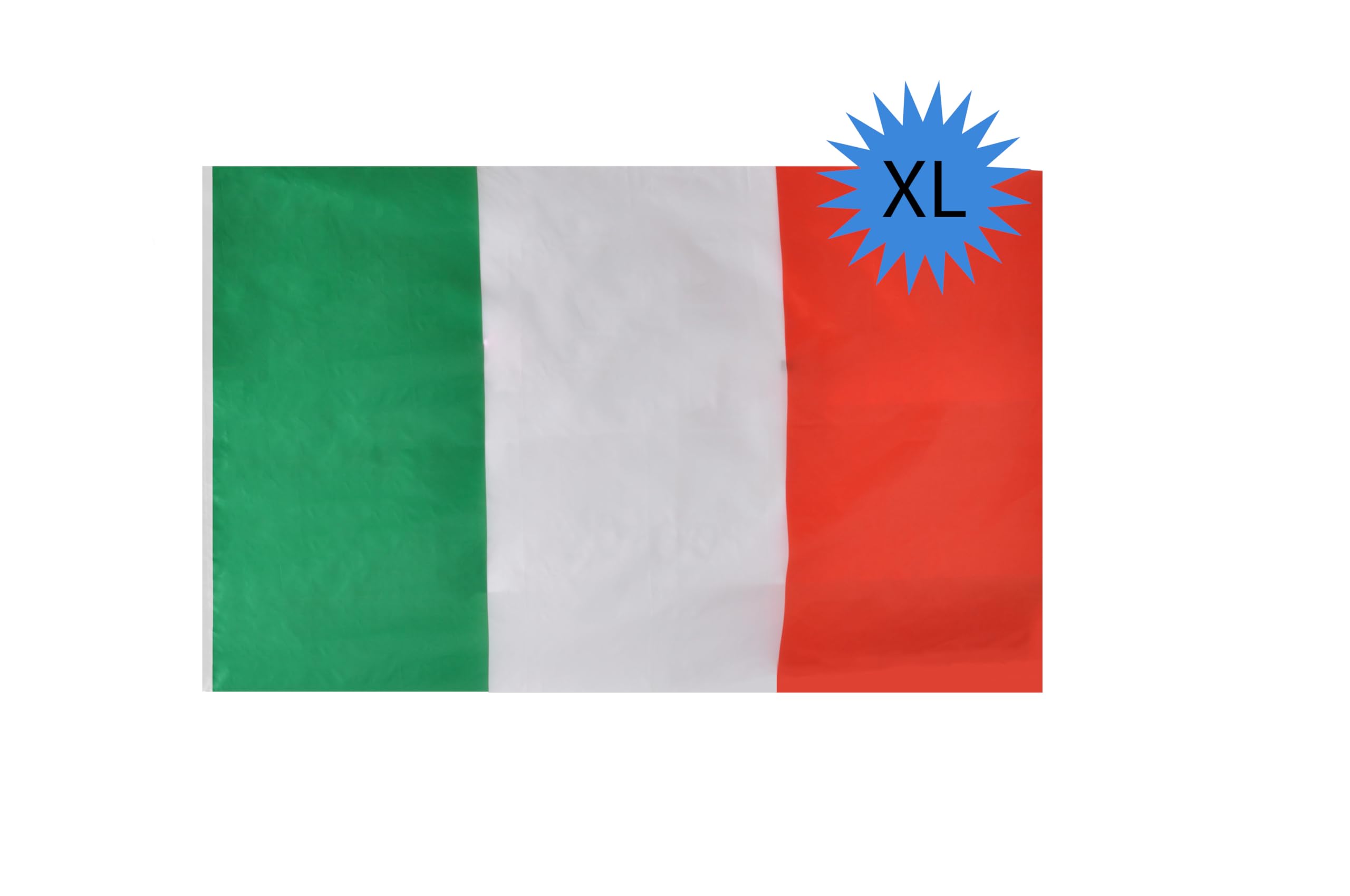 Ciao- Bandiera Italia XL in Tessuto, Verde/Bianco/Rosso, 450 x 300 cm, 22059