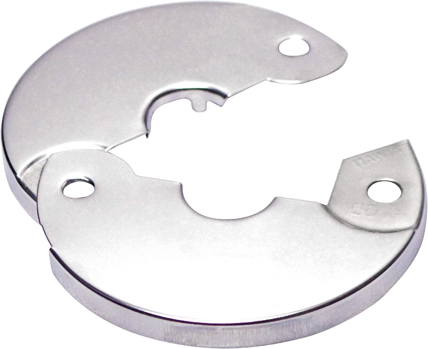 Floor and Ceiling Plate Cover Split Flange Replacement and Repair Kit, Fits 1/2 Inch IPS Galvanized Pipe or 3/4 Inch Copper Pipe, Chrome Finish (Pack of 6)