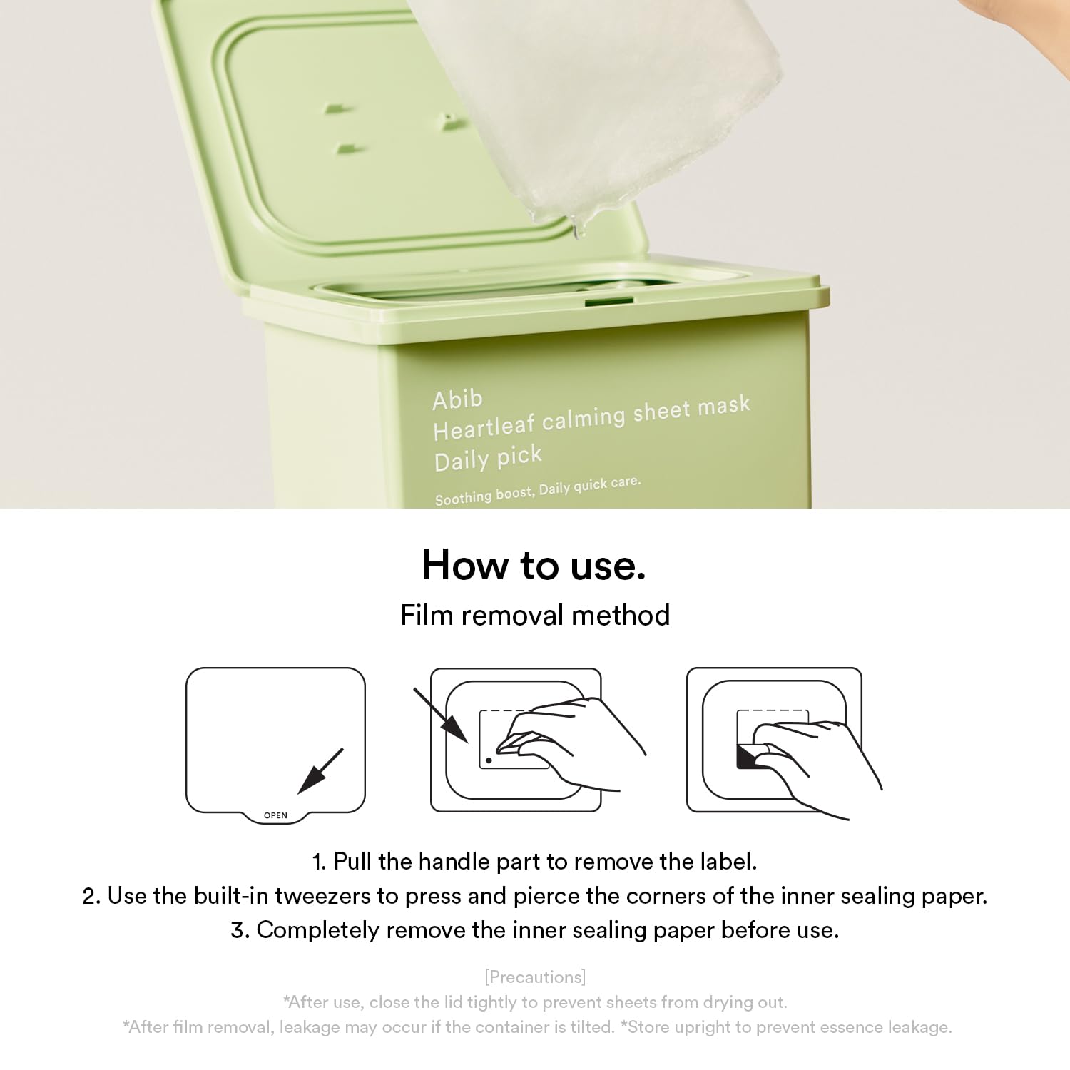 Abib Daily Pick Korean Sheet Mask