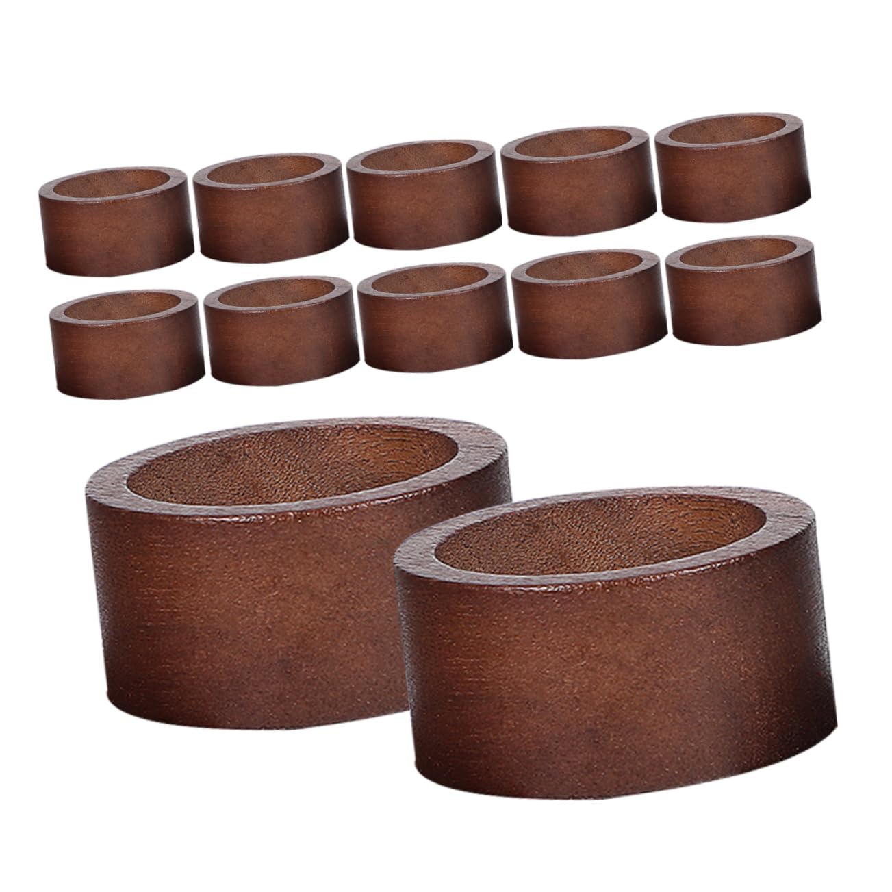 12piezas Servilletero De Madera Hecho Mano Servilleteros Navideños para Decoración De Mesa para Otoño Acción De Gracias Fiestas Navideñas y Decoración De Granja