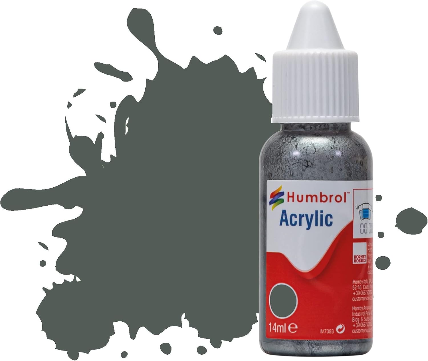 Humbrol Acrylic Paint Dropper Bottle Color No. 1 Primer Matt 14ml DB0001