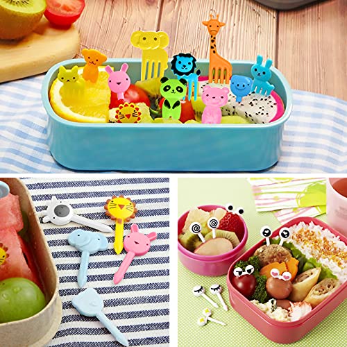 Dierlijke voedselkeuzes voor kinderen 40-delige voedselkeuzes voor peuters lunch decoratie schattige Bentotandenstokers… - Image 6
