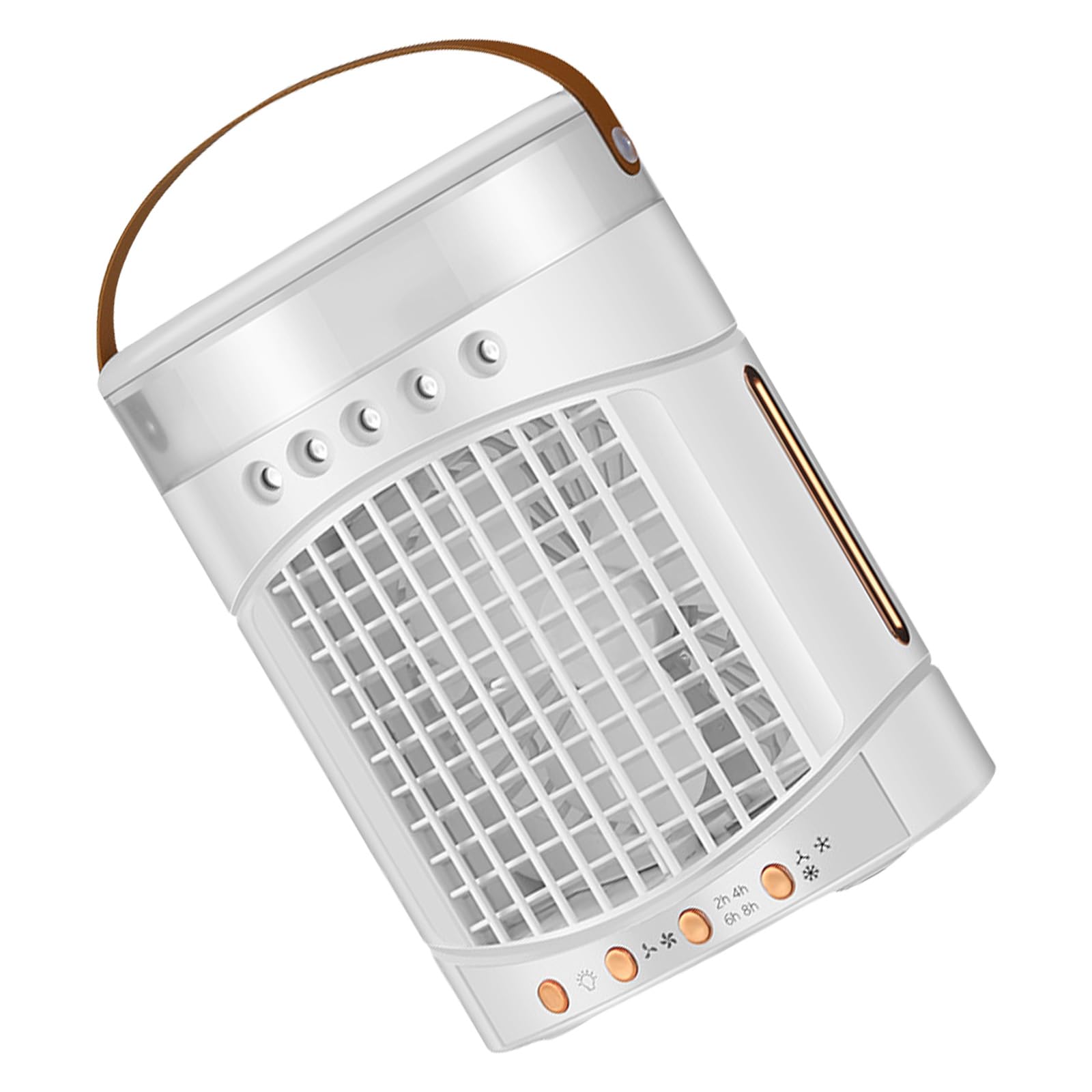 Desk Cooling Fan with Night Light Air Conditioning Oscillating Desktop Misting Fan for Bedroom Bladeless Cooling