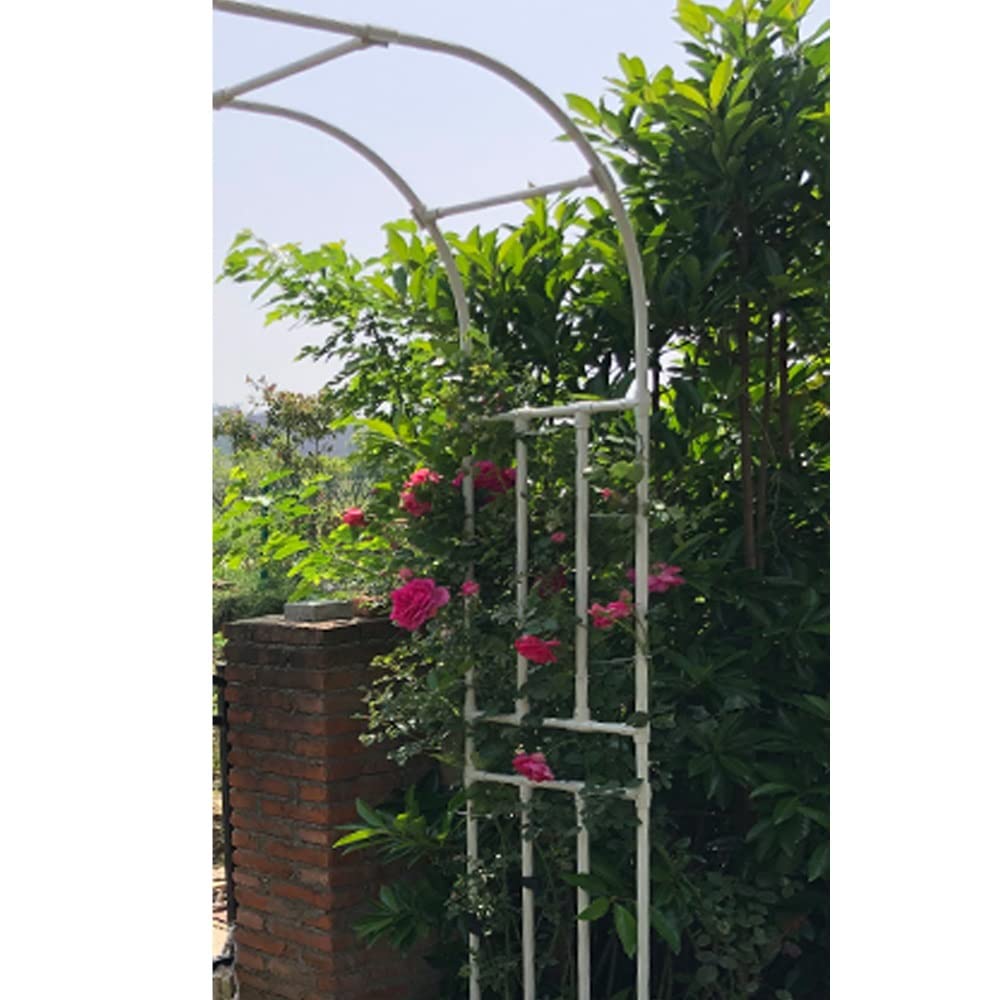 Łuk w połowie róży, trwały, metalowy łuk ogrodowy, odporny na warunki atmosferyczne, krata i pergola, na wesela, patio, trawniki i dekoracje ogrodowe, czarny