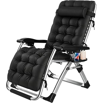 Recliner Chair Folding Infinity Chair Zero Gravity Chair Pearl Cotton