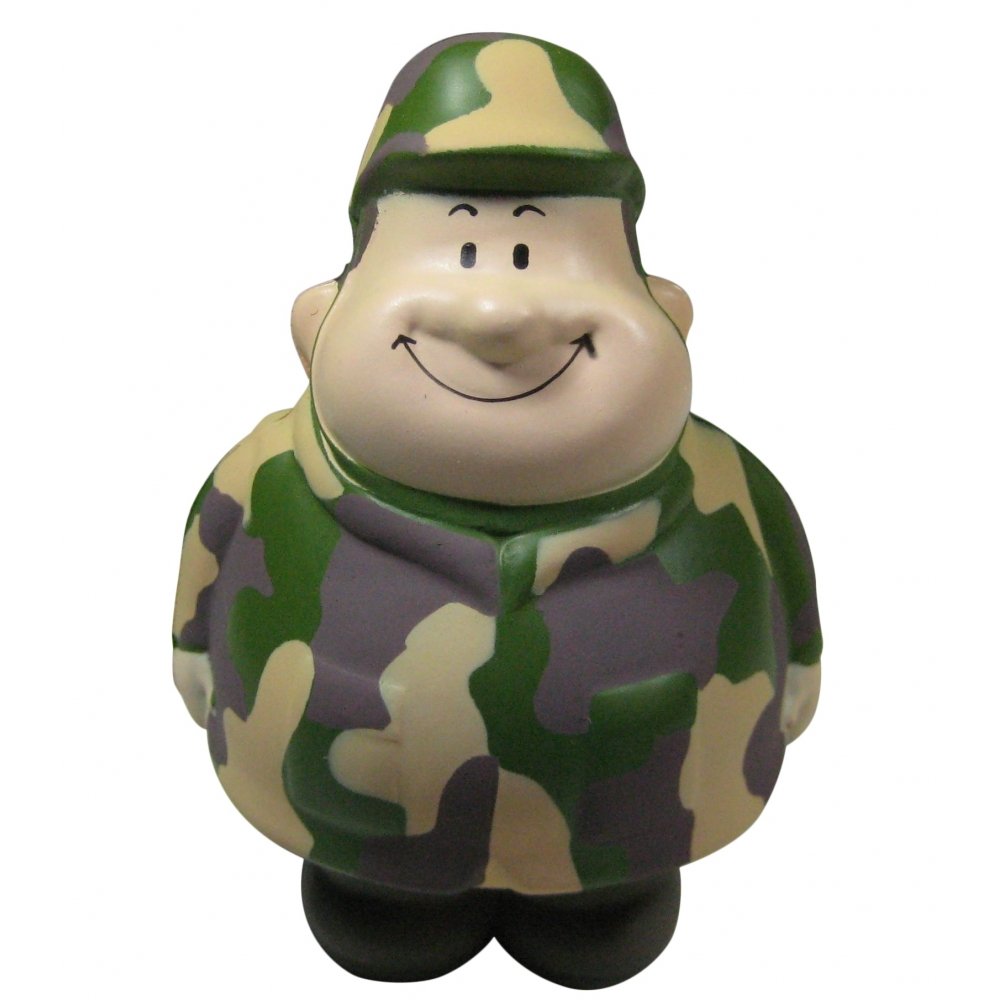 Duckshop Anti-Stress Squezies Mr Bert - Soldier, 10 x 5 x 5 cm, Animal Themed, Unisex Toy