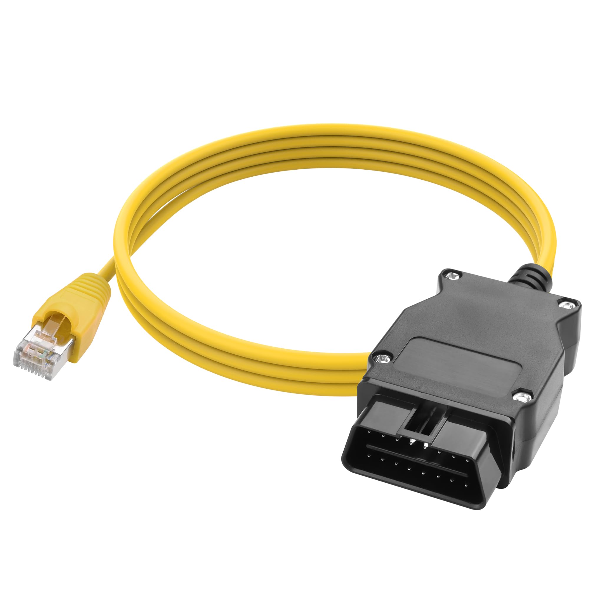 YAODHAOD ENET OBD2 Cable for BMW F- Series Coding, RJ45 Ethernet to OBD Connector Tools Compatible with E SYS ISTA+ ICOM Bootmod3 Bimmerlink OBD-6.6ft/ 2M