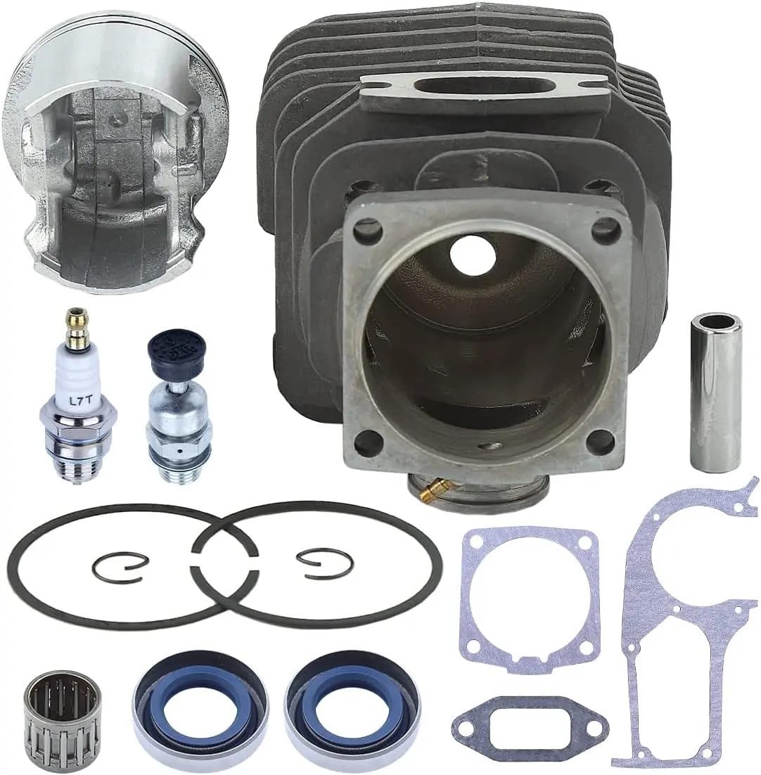 Zestaw tłoka cylindra 58 mm do 395 395XP 395EPA | W pilarkach łańcuchowych należy wymienić uszczelkę olejową, łożysko igiełkowe tłoka, świecę zapłonową