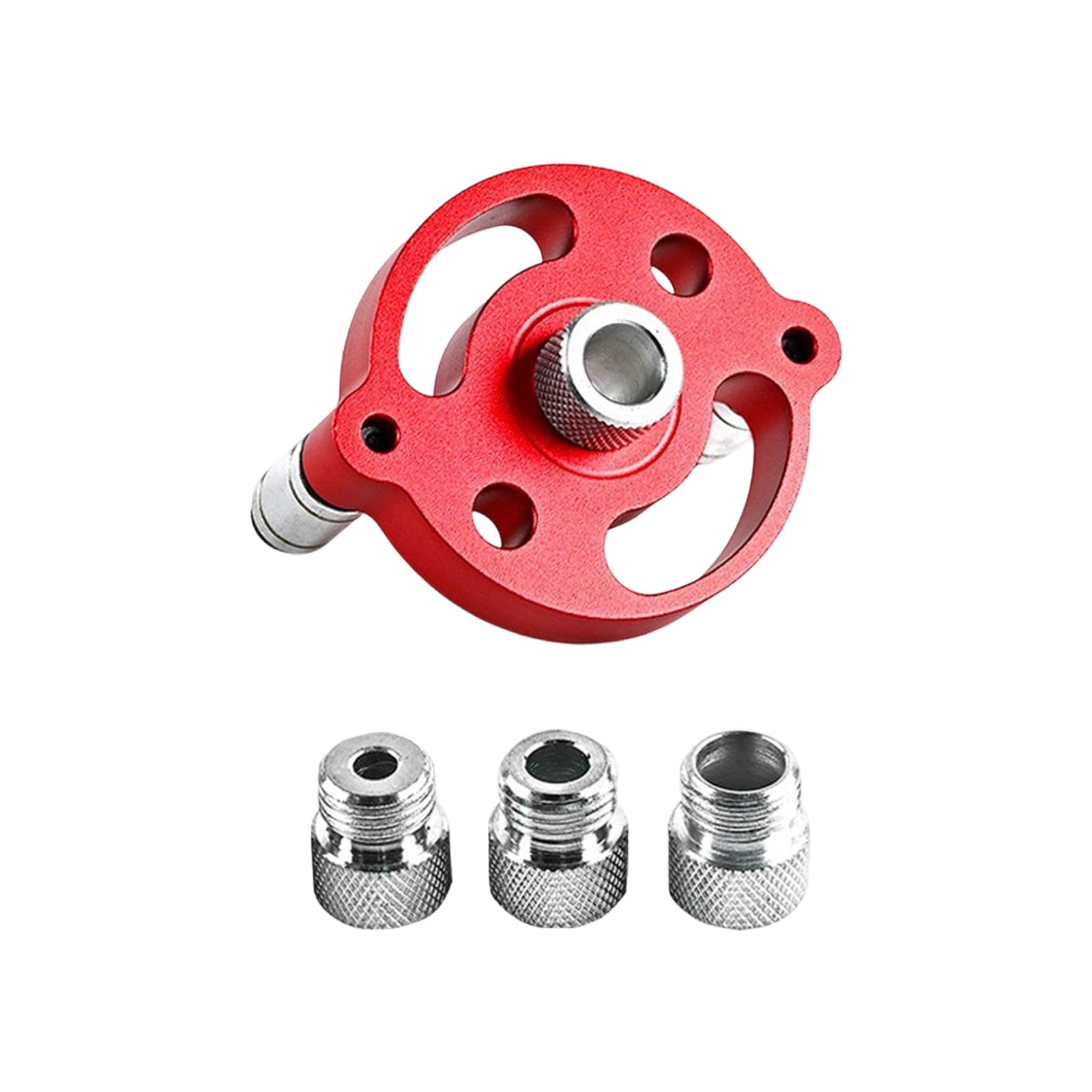 Professional Aluminum Dowel Jig Drill Guide Vertical Pocket Hole Jig Woodworking Hole Drill Positioner Locator Tool Accuracy Locator