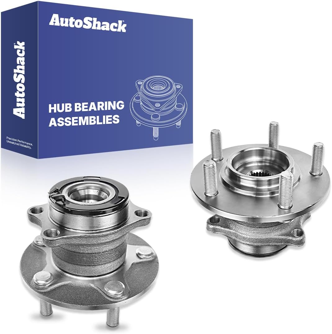 AutoShack Rear Wheel Hub Bearing Assemblies Left & Right with ABS Replacement for 2012-2017 Mitsubishi Lancer 2007-2013 Mitsubishi Outlander 2-PC Set