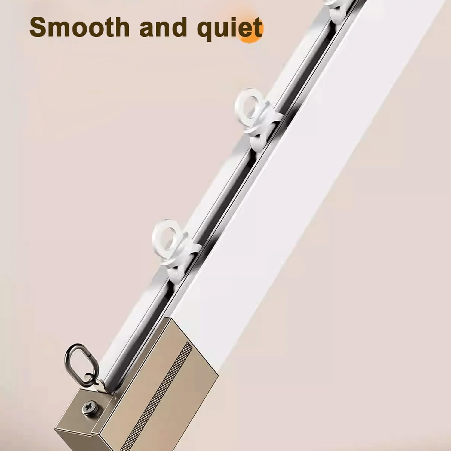 Aluminiowy zestaw szyn do zasłon sufitowych z cichymi rolkami, łatwy montaż, ścianka działowa, prysznic, kamper, przesuwne karnisze, montaż sufitowy lub ścienny, 1,6 m