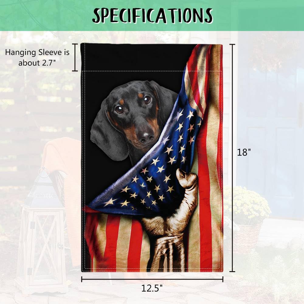 Ganshan Bi Drapeau De Jardin Bouledogue Français 4 Juillet