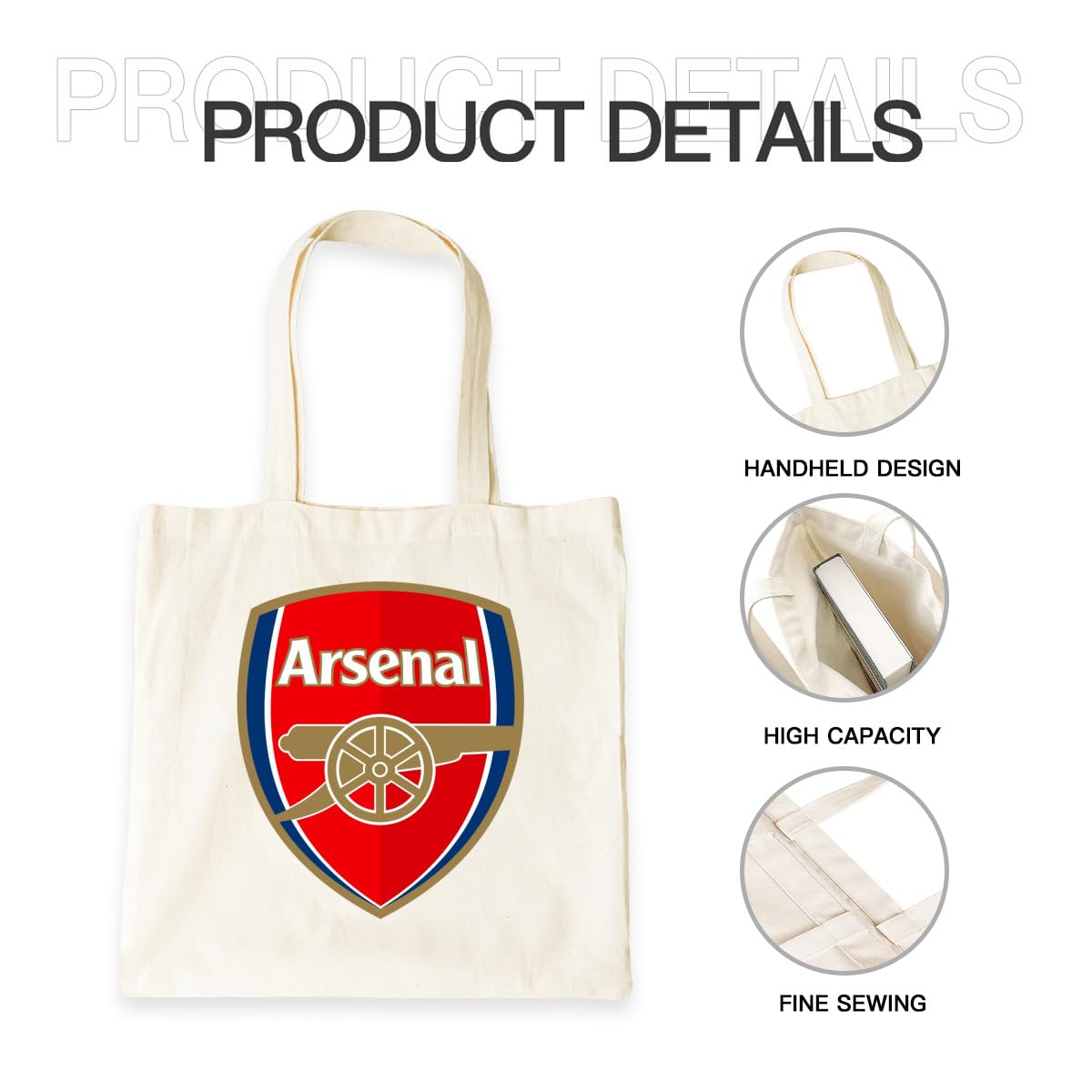 Amazon.co.jp: エコバッグ アーセナルfc 大容量 買い物袋 コンビニ
