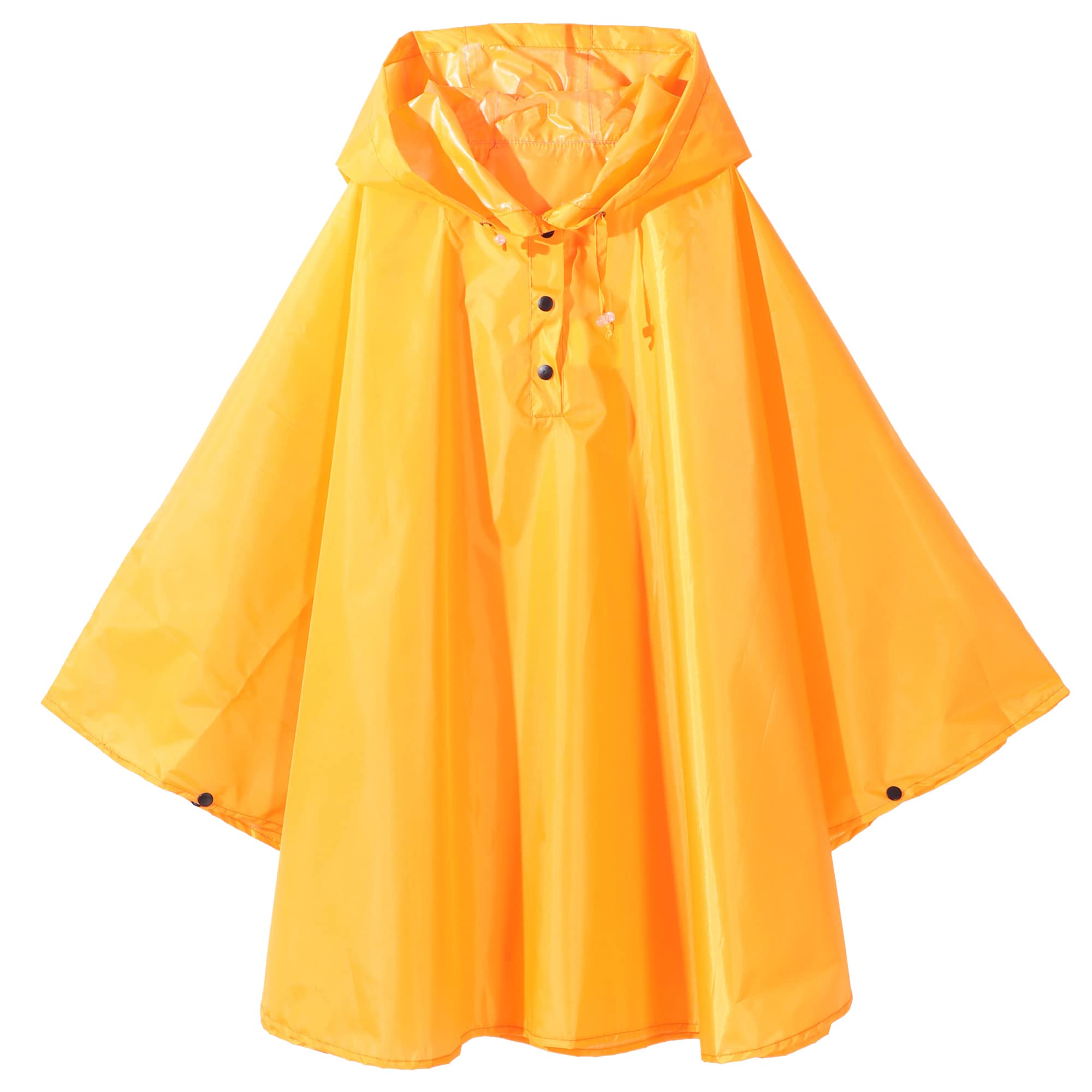 QIKADO Poncho Antipioggia Bambino, Poncho Pioggia Bambina con Cappuccio e Bottoni Portatile