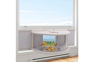 Window Bird Feeder 180° View Wood Bird Feeder