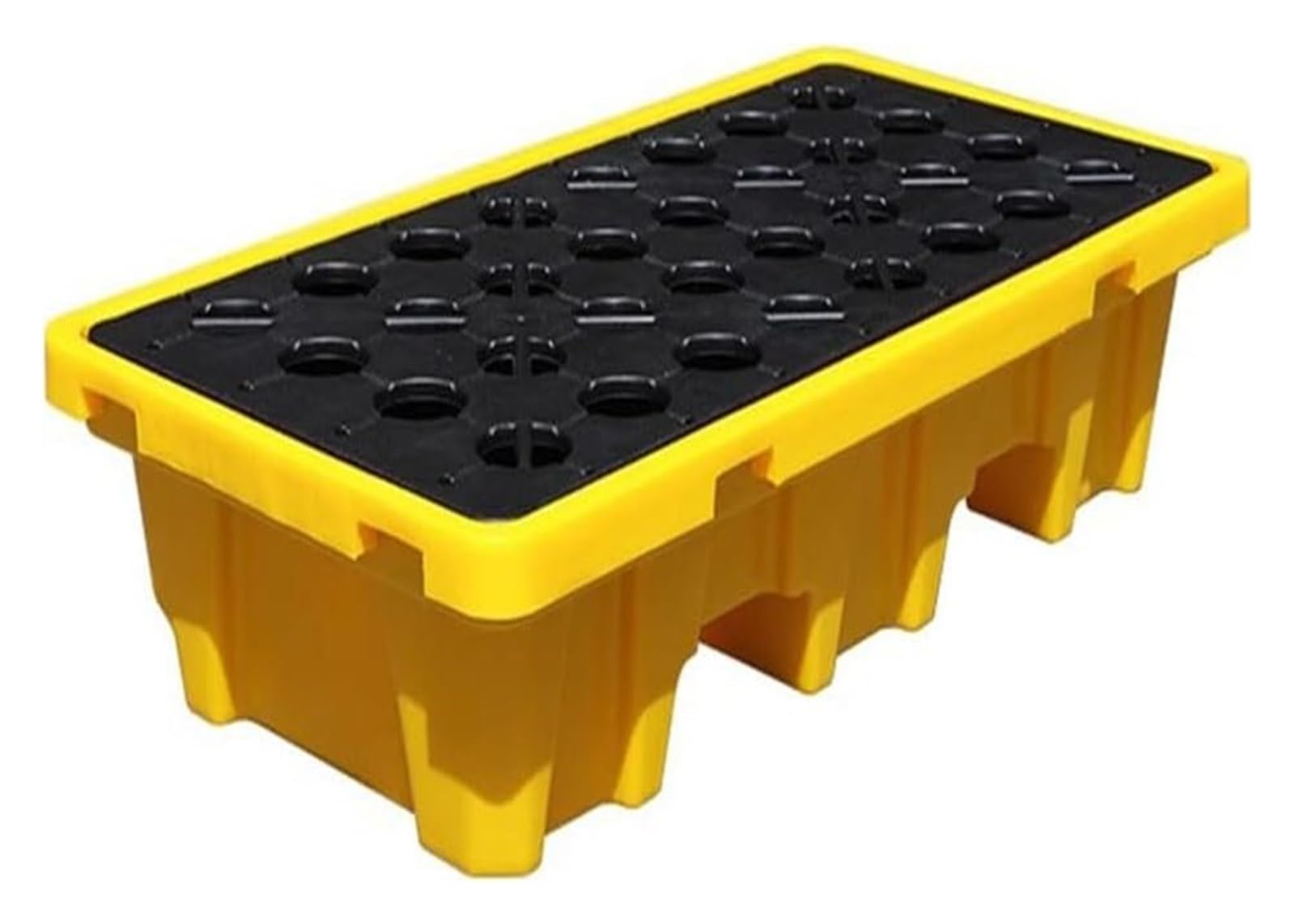 QUSYZD Modular Spill Containment Platform for Industrial Oil Drums and Laboratory Use,Yellow-130 * 68 * 30cm