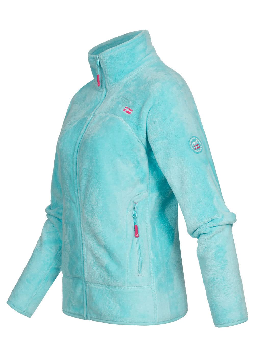 Geographical Norway UPALINE Lady - Polaire Chaude Douce Femme Confortable - Veste Hiver Chaud Femmes Doux - Sweat Epais Longues Manches - Pull Parfait Fourrure Confort