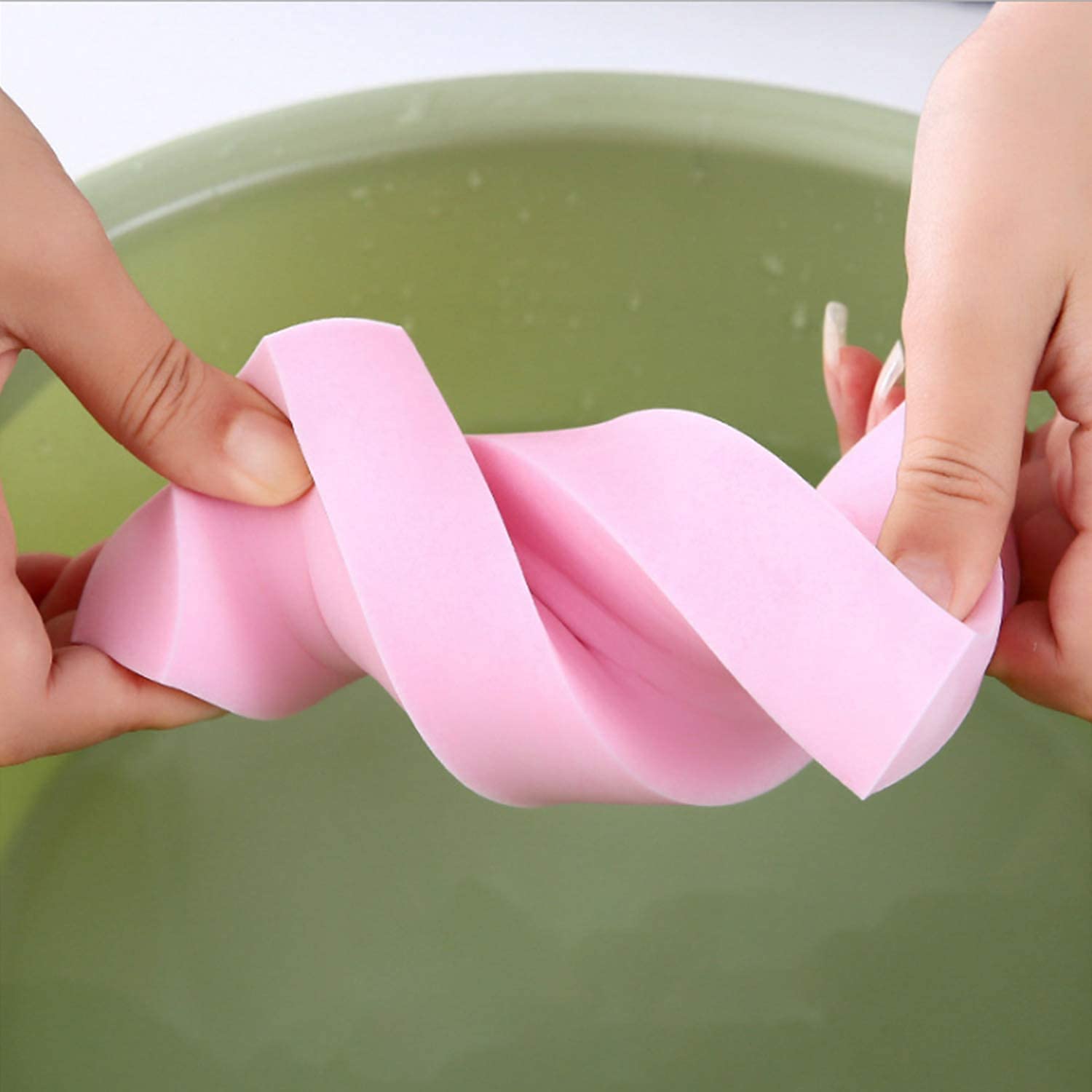PERPART Exfoliating Sponge | Asian Bath Sponge For Shower | Japanese Spa Cellulite Massager | Dead Skin Remover Sponge For Body | Face Scrubber for Women and Men 1