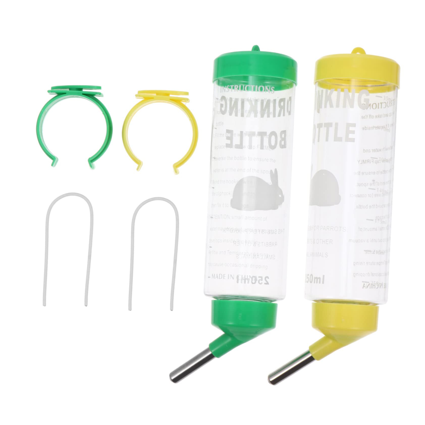 DOITOOL 6 Piezas Bebedor de Conejos Bebedero Hamster Bebedero para Conejos comedero automatico para Mascotas Bebedero para Mascotas Fuente de Agua de Conejito Fuente de Agua de Conejo Bola