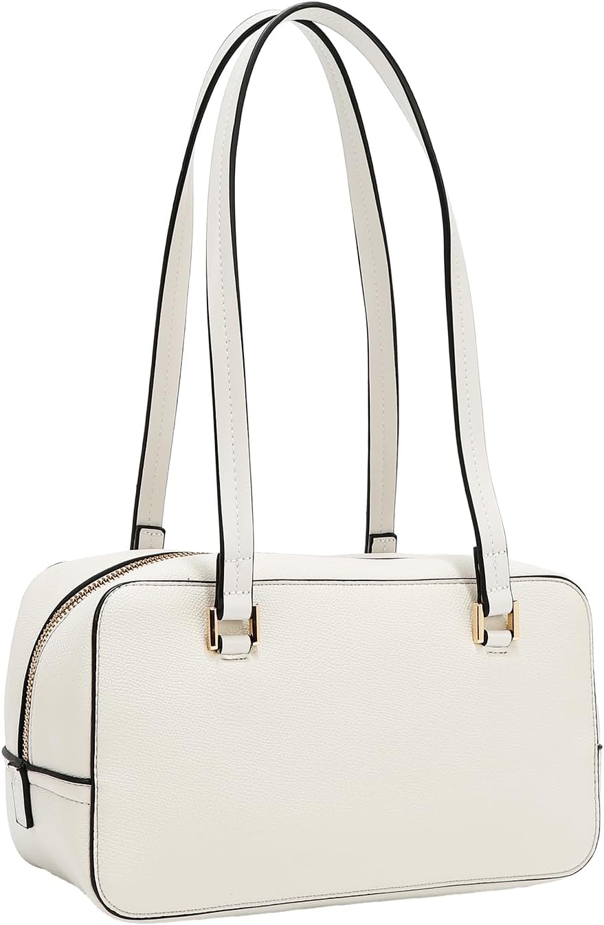 Nicole Lee Colorblock Pocket Shoulder Bag, Pebbled Vegan Leather, Zip Top Closure, Front Pockets, Gold-tone Hardware