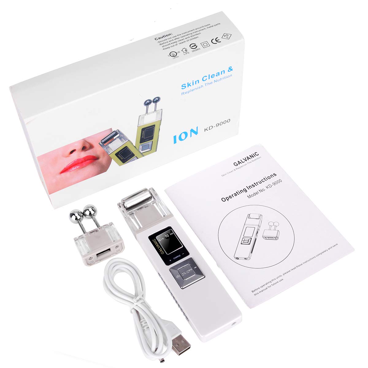 Portable Galvanic Microcurrent Skin Firming Machine, Anti-aging Face Lift Massager Home Use Beauty Salon Device Portable Galvanic Microcurrent Skin Firming Machine, Anti-aging Face Lift Massager Home Use Beauty Salon Device
