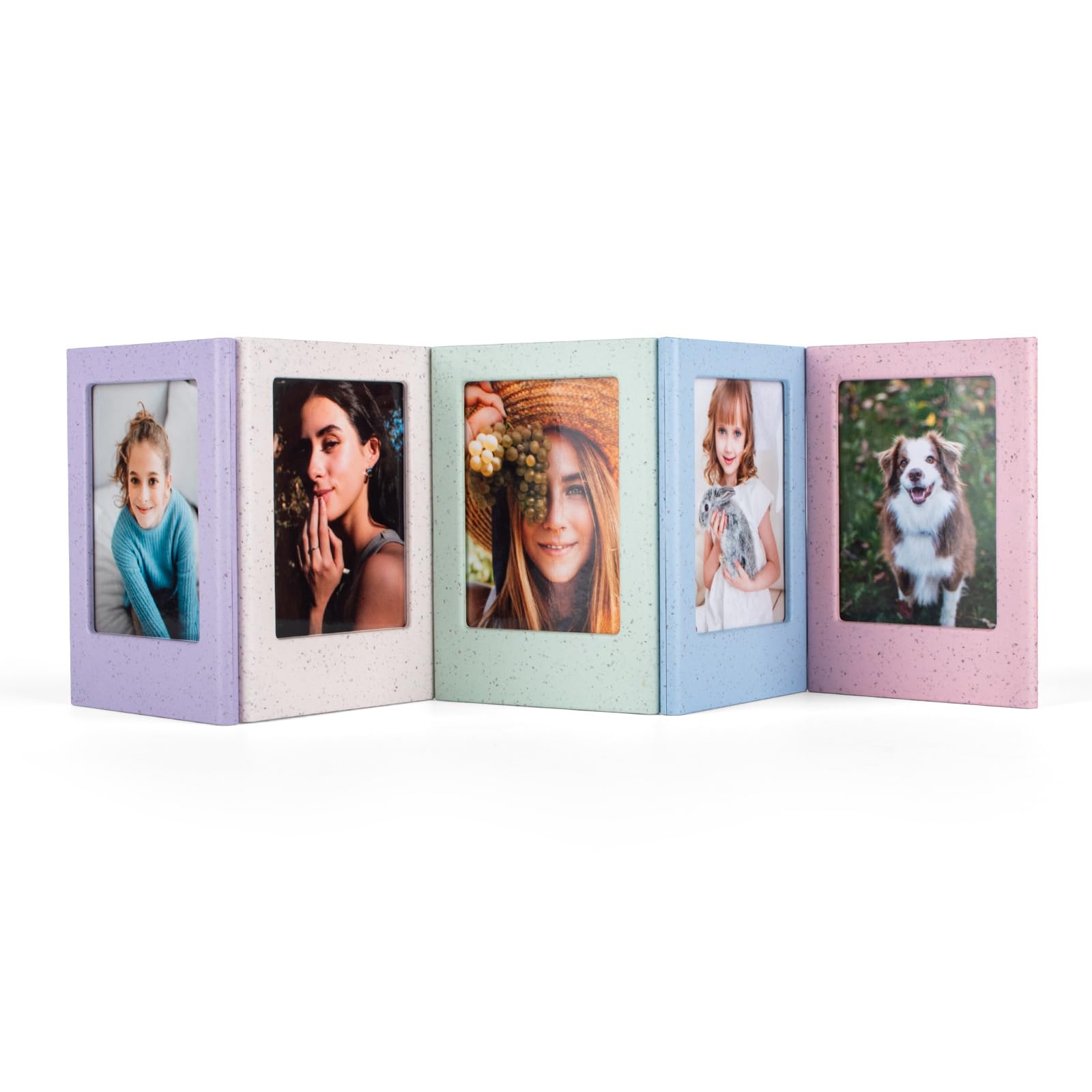 HIYQIN 5 Pack - 2x3 Magnetic Photo Frame with Clear Protective Cover for Mini EVO Liplay SE 12 11 41 40 99 90 9 8 7S Camera Films - 3 Inch