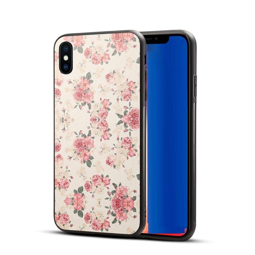 Zaroo iPhone XS Max Pattern Printing Leather Coated Case Cover-Multi color
