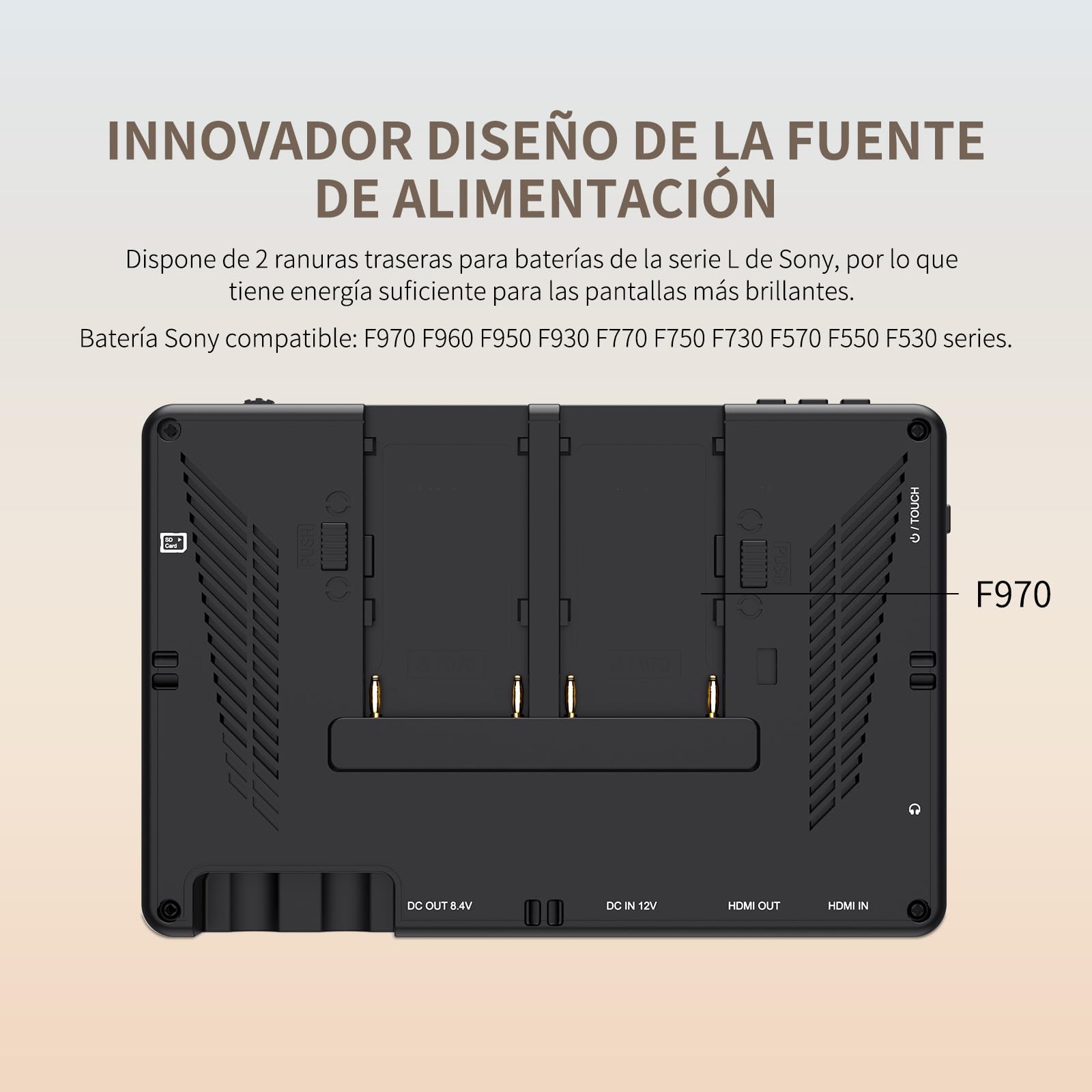 Feelworld LUT7 7 Pulgadas 2200nit Ultra Brillante 3D Lut Touch Screen DSLR Cámara Monitor de Campo 1920x1200 IPS 4K HDMI DC Output Forma de Onda Sensor de Luz