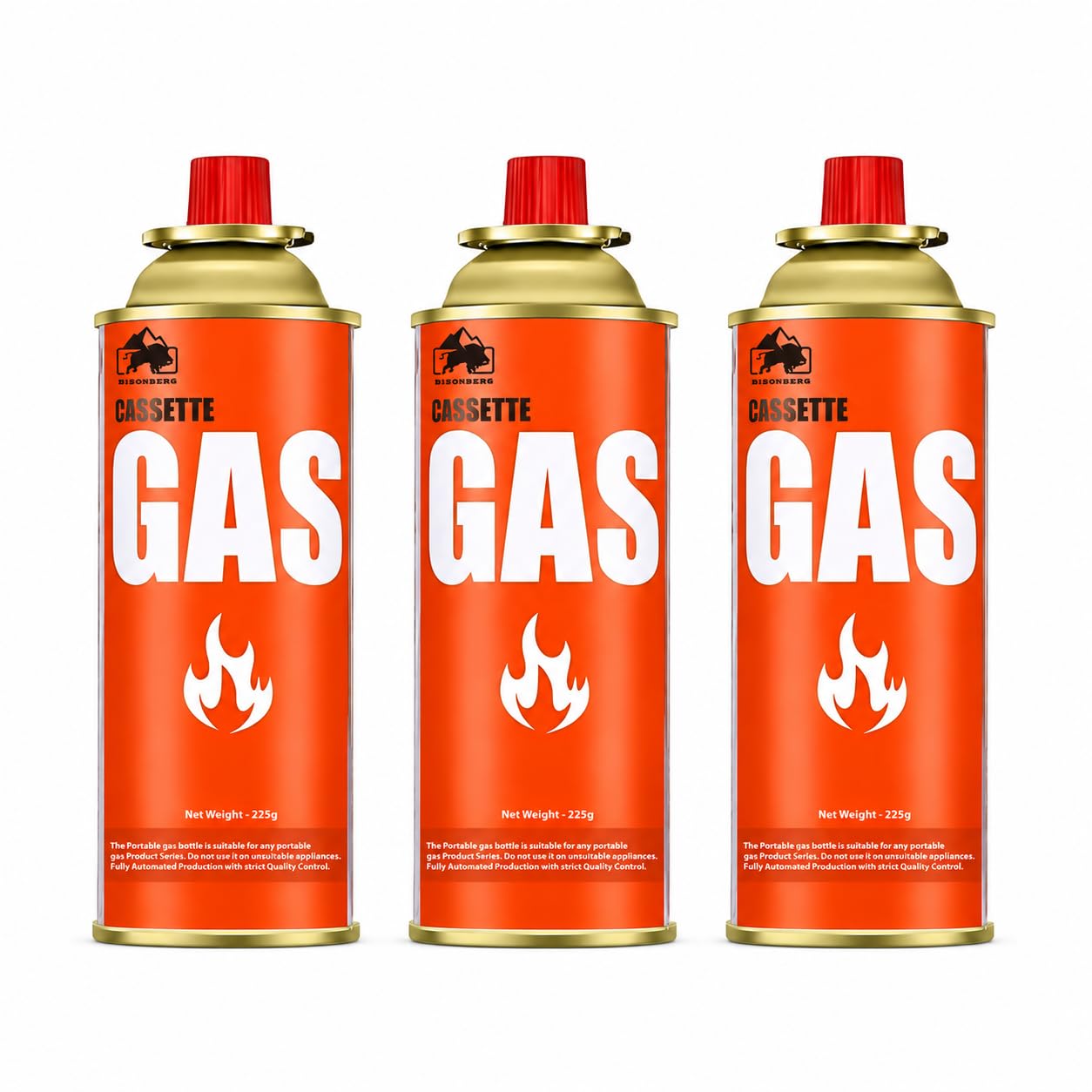 225G Refillable Butane Gas Canister - High-Performance Fuel for Lighters, Small Stoves, Flame Torches, Welding, Soldering, Food Baking, and Burners Pack of 3 | Portable Gas Range, Gas Torch Compatible, Camping Use-image-25