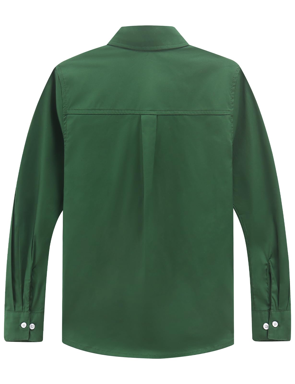 Spring&Gege Chemise boutonnée à manches longues en sergé tissé pour garçon