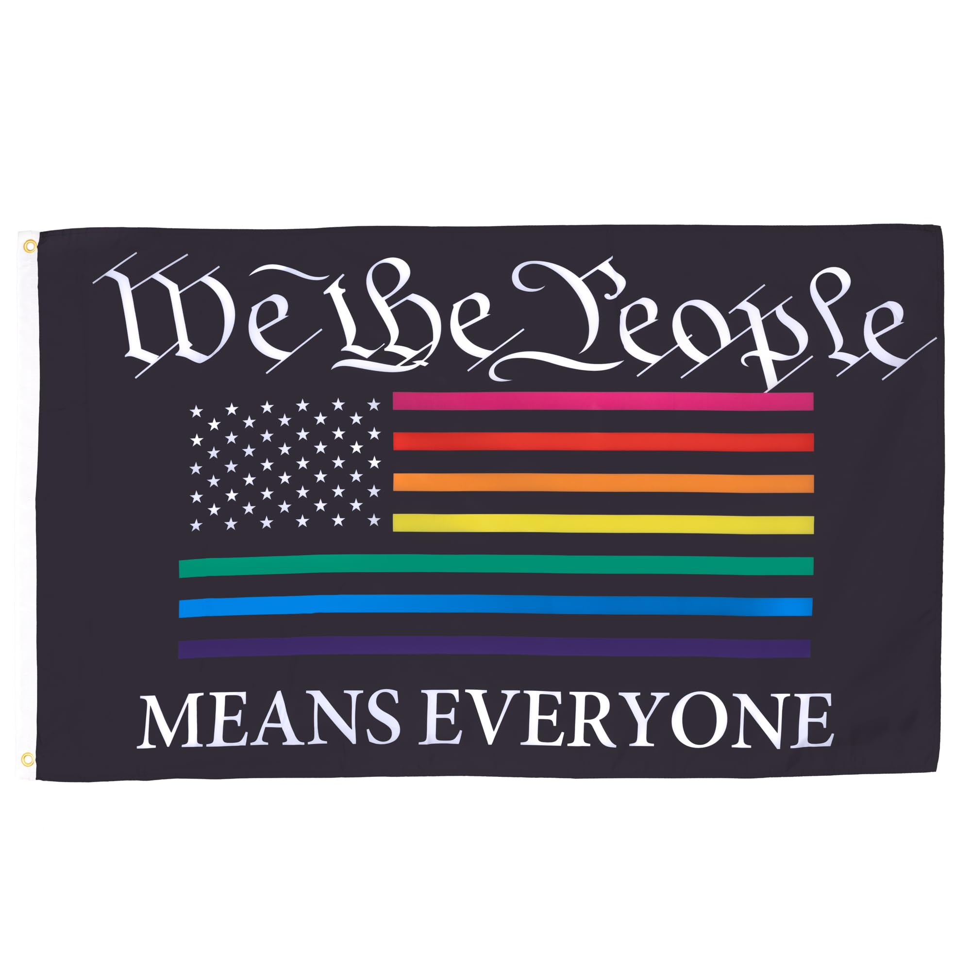 AZ FLAG - Rainbow Peace Love Happiness Flag - 2x3 Ft - 100D Polyester Gay Pride Banner with Two Metal Grommets - Fade Resistant - Vivid Colors - 2' x 3' Feet - 90x60 Cm — view 154