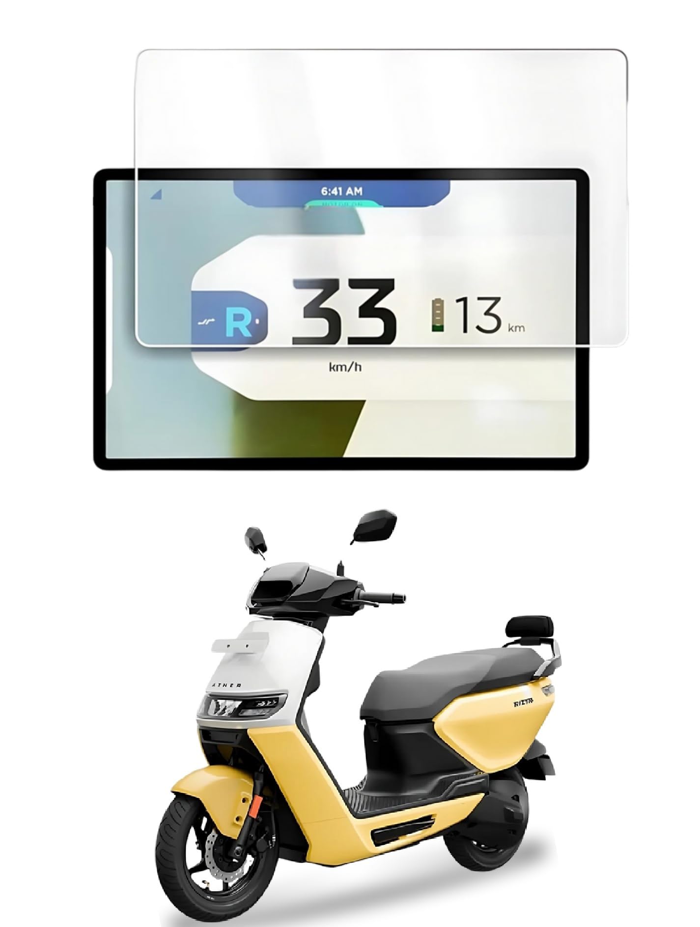 Zealsy Compatible For ATHER RIZTA S & Z EV 7 INCH and 450X Digital Display Speedometer Screen Guard Protector Accessories