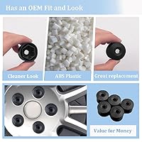 Vista 5 de 20 tapas de tuerca de rueda de 0.67 pulgadas + herramienta de extracción de repuesto para VW Lug Nut Cover Jetta Beetle Passat GTI CC Wheel Bolt 1K0