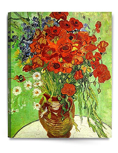 DECORARTS - Red Poppies and Daisies, Vincent Van Gogh Art