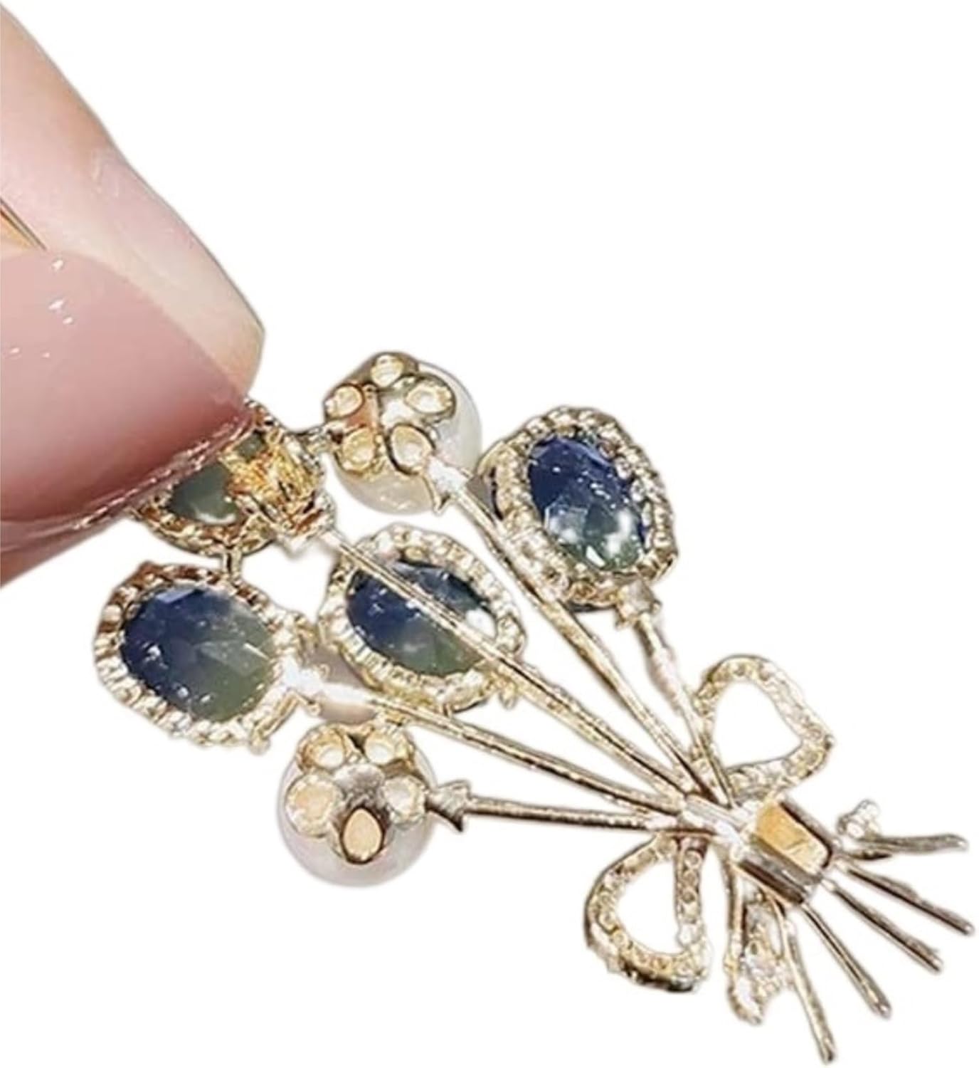 Brooch Brooch Clothing Decoration Jewelry Shawl Clip Badge Exquisite Fashion Flower Brooch for Wedding Bouquet Pin for Women Rhinestone