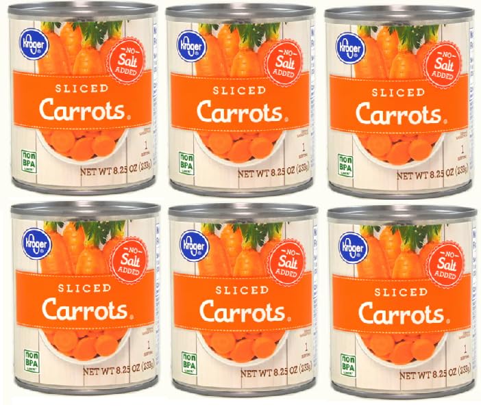 No Salt Added Sliced Carrots (Pack Of 6 Cans) 8.25 oz. Each